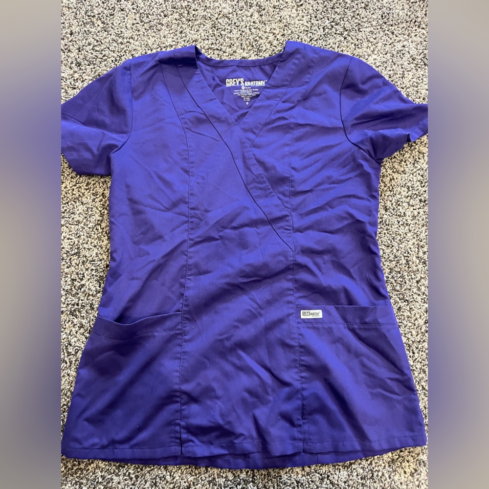 Greys anatomy Purple Scrub Top